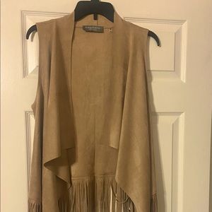 Bagatelle draped open front vest